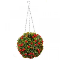 Smart Solar Topiary Red Rose Ball 30cm - Alton Garden Centre -Garden Strimmers Shop products 2475183 5601002 2 2 3 600