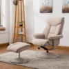 GFA Biarritz Swivel Recliner Chair With Footstool Lisbon Wheat Fabric Available Online Only Not In Store - Alton Garden Centre