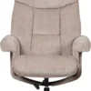 GFA Biarritz Swivel Recliner Chair With Footstool Mist Fabric Available Online Only Not In Store - Alton Garden Centre