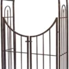 Panacea Arch Top Garden Arches With Gate - Brushed Bronze - Alton Garden Centre