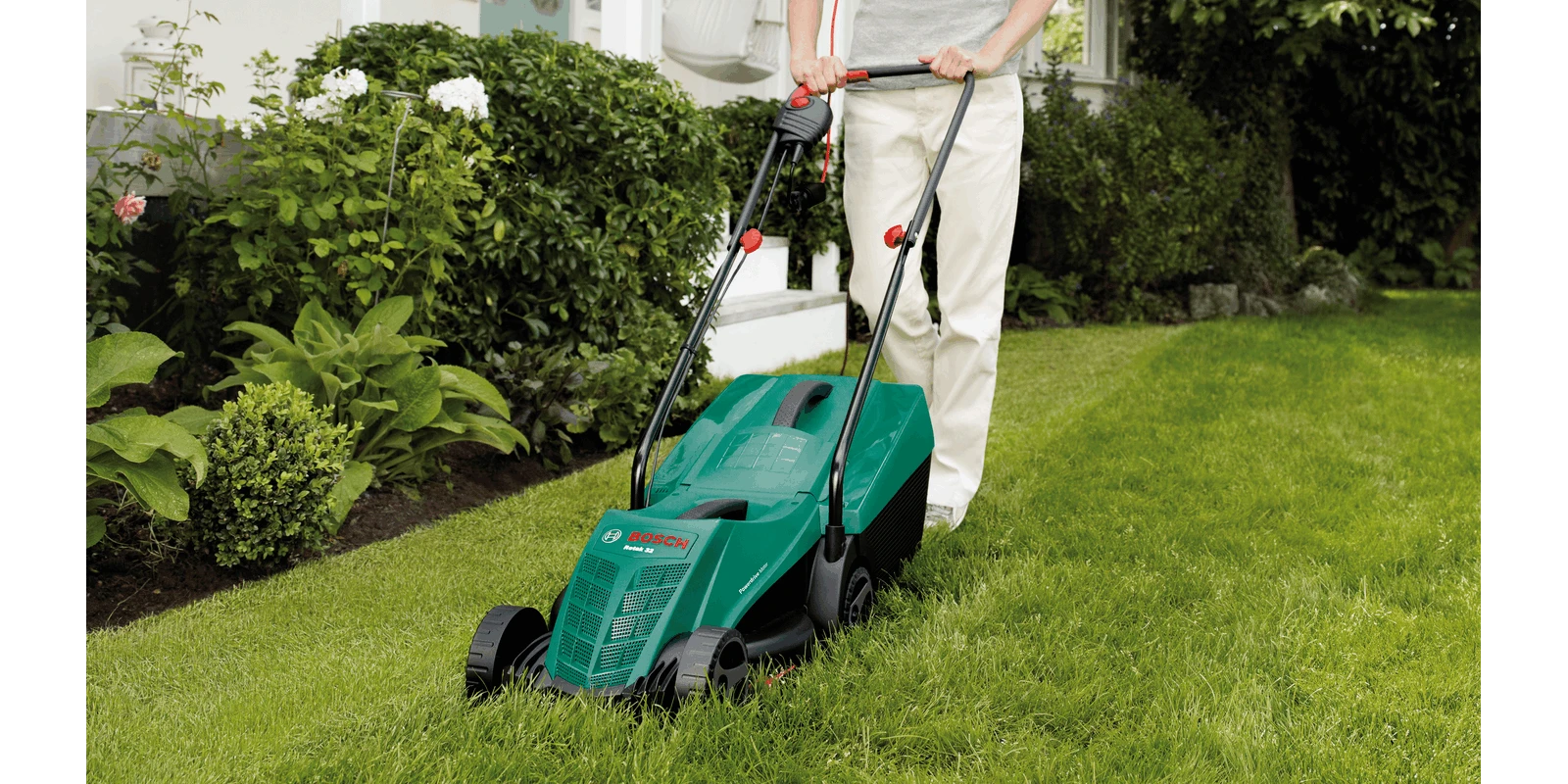 BOSCH Rotak 32 R Electric Lawnmower | Alton Garden Centre 3 BOSCH Rotak 32 R Electric Lawnmower | Alton Garden Centre - Image 3
