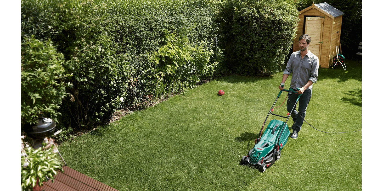 BOSCH Rotak 34 R 13" Electric Lawnmower - Alton Garden Centre 2 BOSCH Rotak 34 R 13" Electric Lawnmower - Alton Garden Centre - Image 2