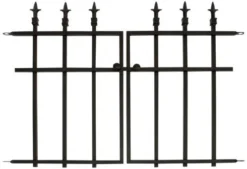 Panacea Classic Finial Fence Gate - Black - Alton Garden Centre