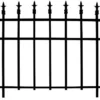 Panacea Classic Finial Selection Fence - Black - Alton Garden Centre