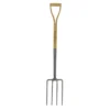 Kent & Stowe Black Carbon Steel Digging Fork - Alton Garden Centre