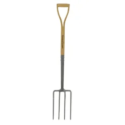 Kent & Stowe Black Carbon Steel Digging Fork - Alton Garden Centre