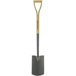 Kent & Stowe Black Carbon Steel Border Spade - Alton Garden Centre