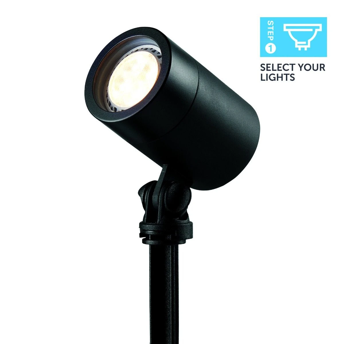 Ellumiere Black Spotlight - 3w - Large - Alton Garden Centre 2 Ellumiere Black Spotlight - 3w - Large - Alton Garden Centre - Image 2