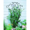Panacea Forged Fan Trellis With Leaves - Black - Alton Garden Centre