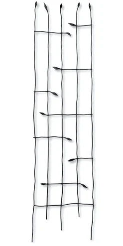 Panacea Forged Twig Trellis With Leaves - Black - Alton Garden Centre