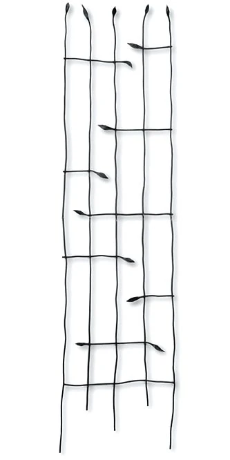 Panacea Forged Twig Trellis With Leaves - Black - Alton Garden Centre 1 Panacea Forged Twig Trellis With Leaves - Black - Alton Garden Centre