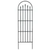 Panacea French Arch Trellis With Finials - Black - Alton Garden Centre