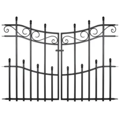 Panacea Kensington Fence Gate - Black - Alton Garden Centre