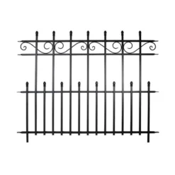 Panacea Kensington Fence Section - Black - Alton Garden Centre