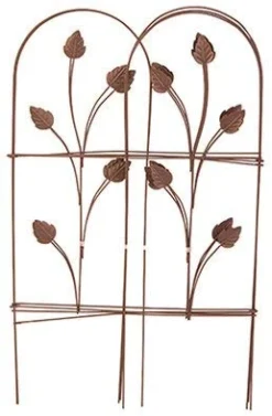 Panacea Leaf Folding Fence - Cameo Brown - Alton Garden Centre