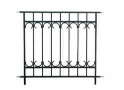 Panacea Park Lane Fence Section - Black - Alton Garden Centre