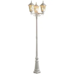 Konstsmide Firenze 7217-250 Column Light - Matt White - Alton Garden Centre