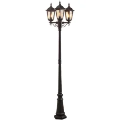 Konstsmide Firenze 7217-750 Column Light - Matt Black - Alton Garden Centre