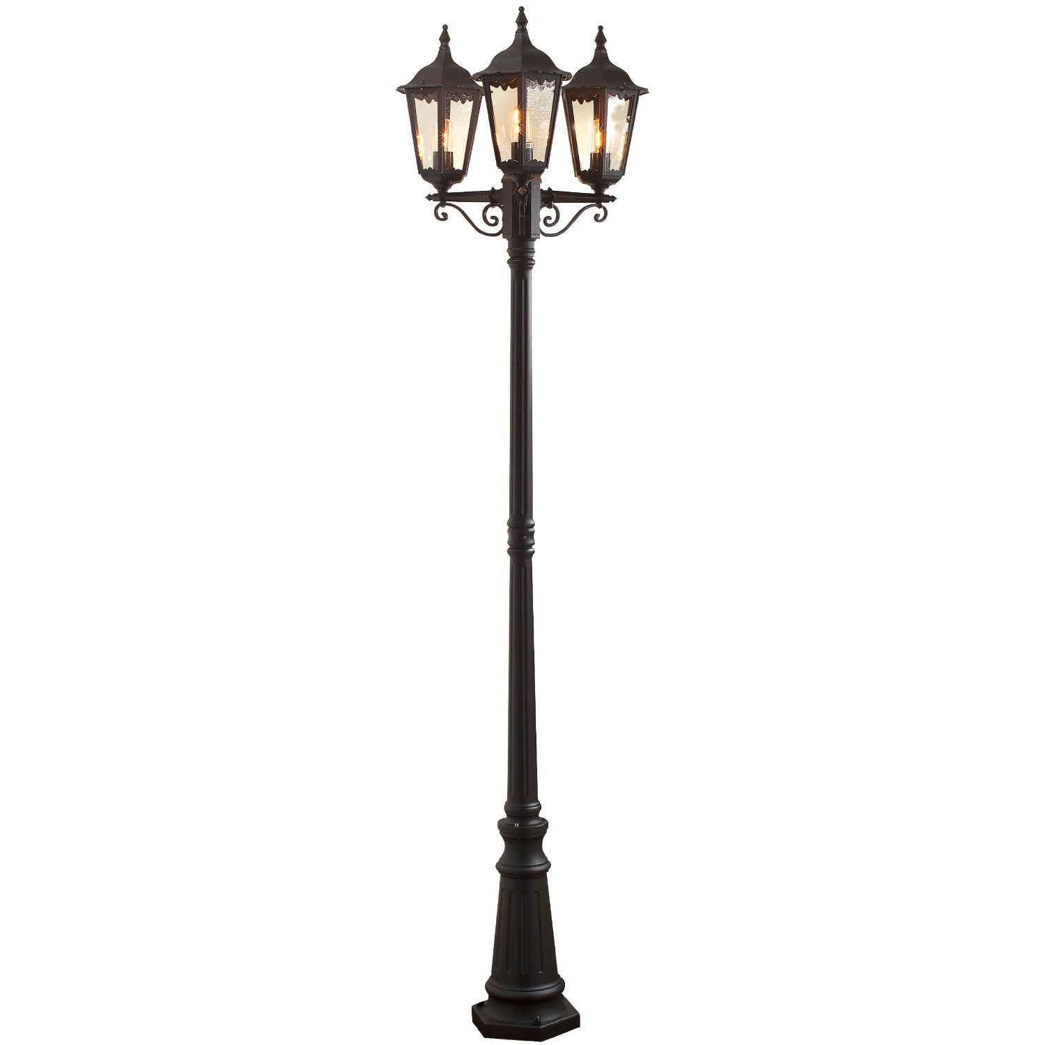 Konstsmide Firenze 7217-750 Column Light - Matt Black - Alton Garden Centre 1 Konstsmide Firenze 7217-750 Column Light - Matt Black - Alton Garden Centre