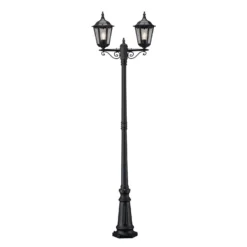 Konstsmide Firenze 7234-750 Column Light - Matt Black - Alton Garden Centre