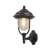 Konstsmide Parma 7223-750 Up Wall Light - Matt Black - Alton Garden Centre