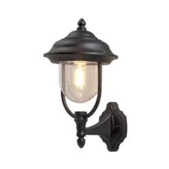 Konstsmide Parma 7223-750 Up Wall Light - Matt Black - Alton Garden Centre