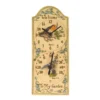 Outside In Birdberry Wall Clock & Thermometer 12 X 5" - Alton Garden Centre