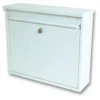 Sterling Elegance Metal Post Box- White - Alton Garden Centre