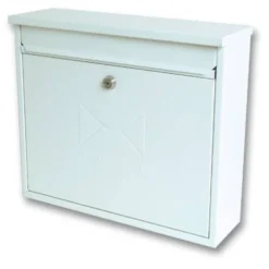 Sterling Elegance Metal Post Box- White - Alton Garden Centre