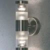 Konstsmide Bolzano 7595 Garden Wall Light - Stainless Steel - Alton Garden Centre