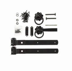 Forest - Ring Gate Latch Set (Black Zinc Coated) - Alton Garden Centre