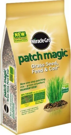 Miracle Gro: Patch Magic Grass Seed - Feed & Coir 1.5g - Alton Garden Centre