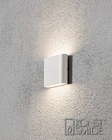 Konstsmide Chieri 7972-250 Matt White Wall Light - 2x3 LED - Alton Garden Centre