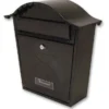 Sterling Classic Metal Post Box- Black - Alton Garden Centre