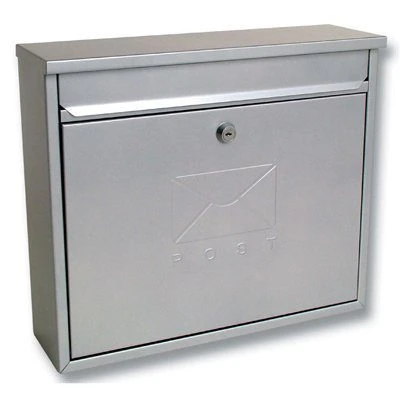 Sterling Elegance Metal Post Box- Silver - Alton Garden Centre 1 Sterling Elegance Metal Post Box- Silver - Alton Garden Centre