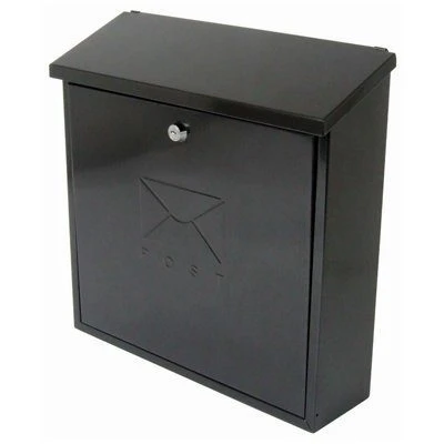 Sterling Contemporary Metal Post Box- Black - Alton Garden Centre 1 Sterling Contemporary Metal Post Box- Black - Alton Garden Centre