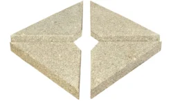 Bramblecrest - Lichfield 2.7m X 2.7m Square Side Post Parasol With Granite Base & Protective Cover - Sand - Alton Garden Centre -Garden Strimmers Shop products prodzoomimg15454