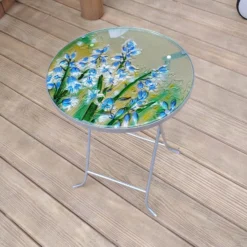 Smart Garden - Bluebell Folding Glass Table - Alton Garden Centre -Garden Strimmers Shop products prodzoomimg15801