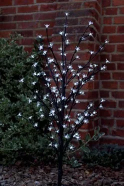 Large White Blossom Tree 120 LED Lights Battery Operated - Alton Garden Centre