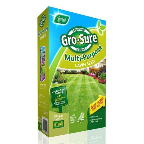 Westland Gro-Sure Multi-Purpose Lawn Seed - 3.6kg 120sqm - Alton Garden Centre 1 Westland Gro-Sure Multi-Purpose Lawn Seed - 3.6kg 120sqm - Alton Garden Centre