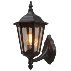 Konstsmide Firenze 7213-750 Wall Light - Matt Black - Alton Garden Centre