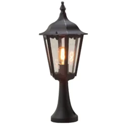 Konstsmide Firenze 7214-750 Post Light - Matt Black - Alton Garden Centre