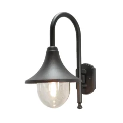 Konstsmide Bari 7237-750 Wall Light - Matt Black - Alton Garden Centre