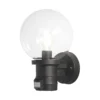 Konstsmide Nemi 7321-750 PIR/Motion Wall Light - Matt Black - Alton Garden Centre