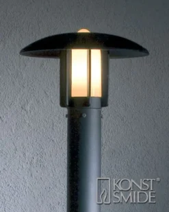 Konstsmide Heimdal 402-752 Post Light - Matt Black - Alton Garden Centre