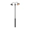 Konstsmide Vega 555-750 Floor Lamp Twin Head - Matt Black - Alton Garden Centre