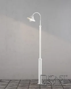 Konstsmide Vega 560-250 Floor Lamp Single Head - Matt White - Alton Garden Centre