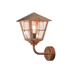 Konstsmide Fenix 438-900 Up Wall Light - Copper - Alton Garden Centre