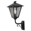 Konstsmide Benu 434-750 Up Wall Light - Matt Black - Alton Garden Centre