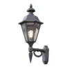 Konstsmide Pallas 481-750 Up Wall Light - Matt Black - Alton Garden Centre